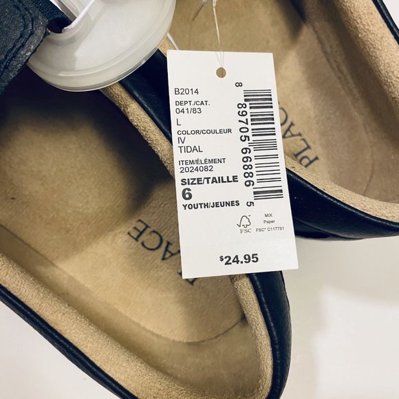 NWT The Children's Place Boys School Uniform Slip On Dress Shoes Size 6 - Tidal - Picture 5 of 7